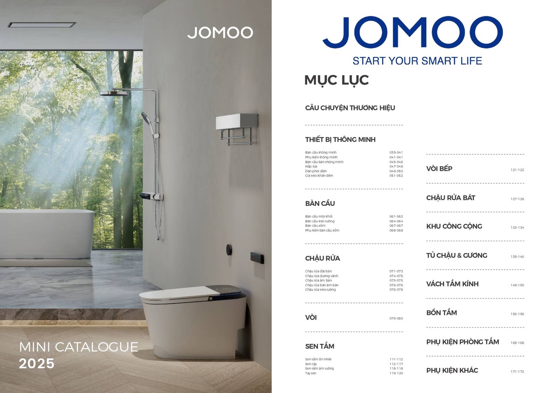 Thiết bị vệ sinh JOMOO Catalogue và Bảng giá mới nhất /Page 1